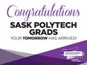 Congratulations Grads lawn sign by SaskPolytech