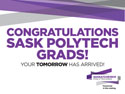 Congratulations Grads lawn sign option 3 by SaskPolytech