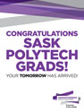 Congratulations Grads lawn sign option 5 by SaskPolytech