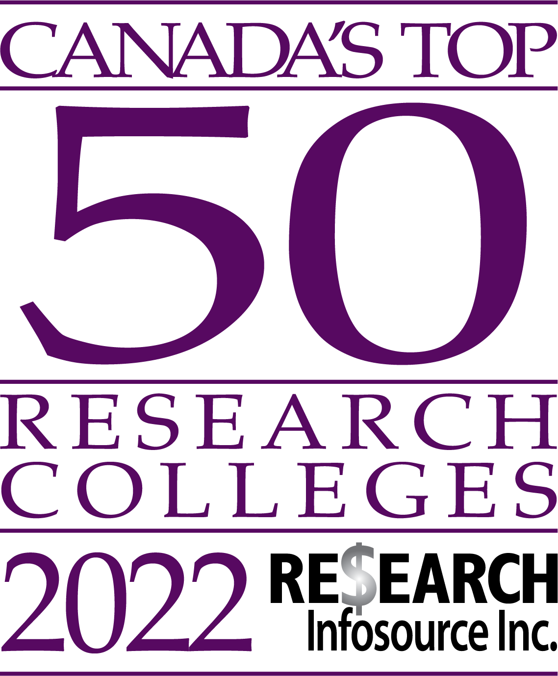 Canada's top 50 research colleges logo