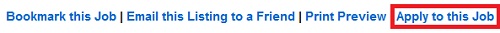 Screenshot showing that the apply to this job link needs to be clicked