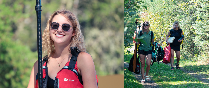 Amelie at camp