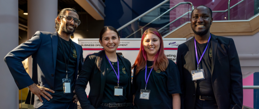 Students at showcase