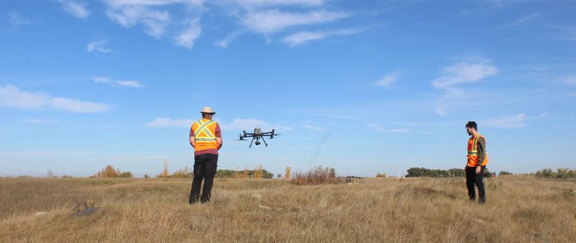Drone at Wanuskewin Heritage Park