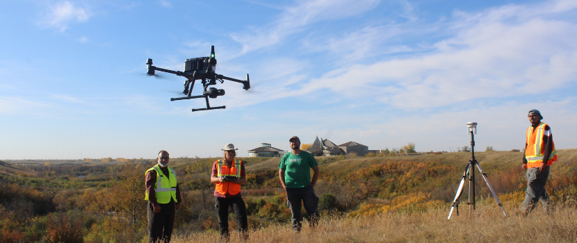 Drone at Wanuskewin Heritage Park