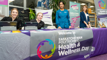Sask Polytech Health and Wellness Day provides services to Ukrainian Canadian Congress and Regina Immigrant Women Centre clients 