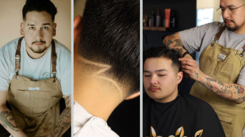 Hairstyling graduate embraces connecting with clients and community