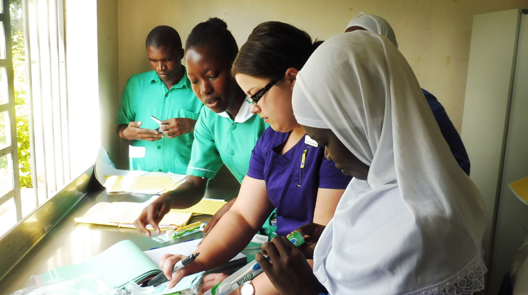 The students participated in clinical rotations in the children's and alcohol and drug wards, as well as in the outpatient and HIV clinics