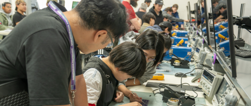Building circuits in a lab