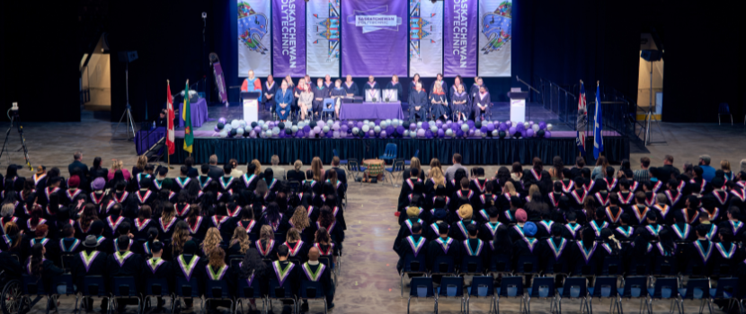 Students at Prince Albert's convocation ceremony