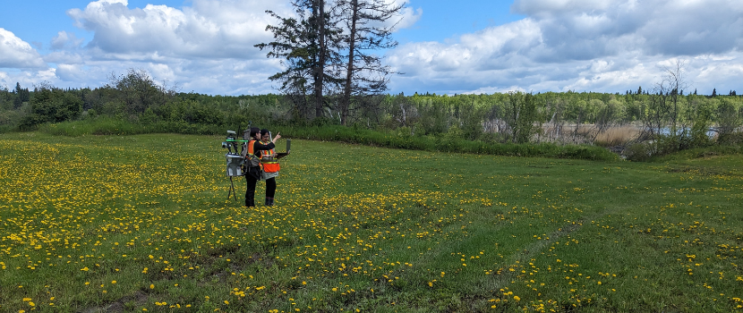 Kim Roberts in the field