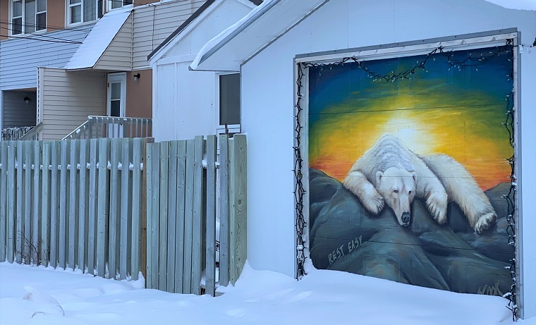 Polar Bear Eco Trip mural