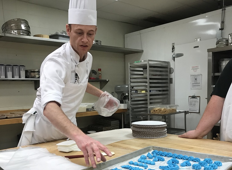 Chef Todd at work in the Sask Polytech kitchen