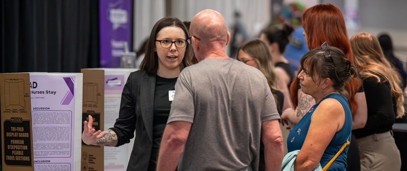 Students present research at student showcase