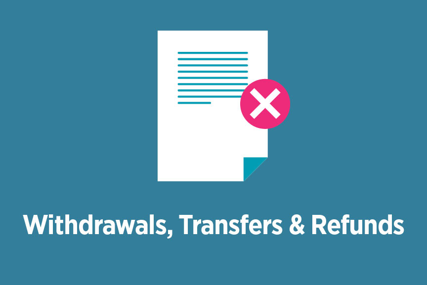 Withdrawals, Transfers and Refunds