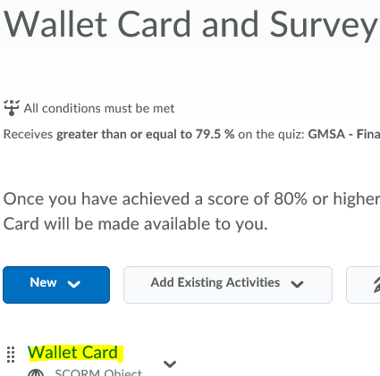 wallet card survey