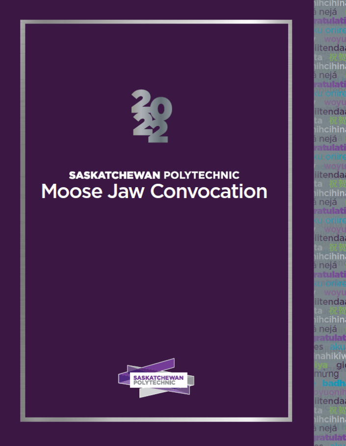 Moose Jaw convocation program cover thumbnail