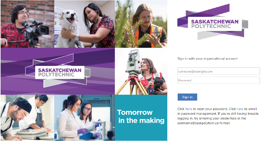 mySaskpolytech login page
