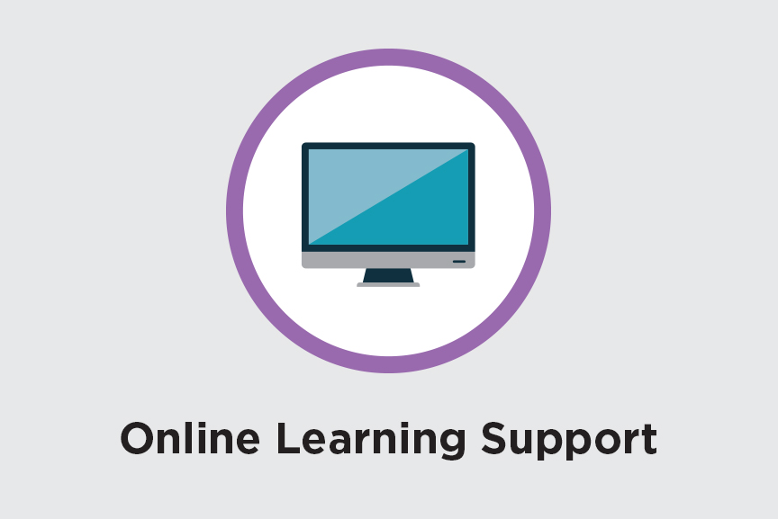 Online learning support icon